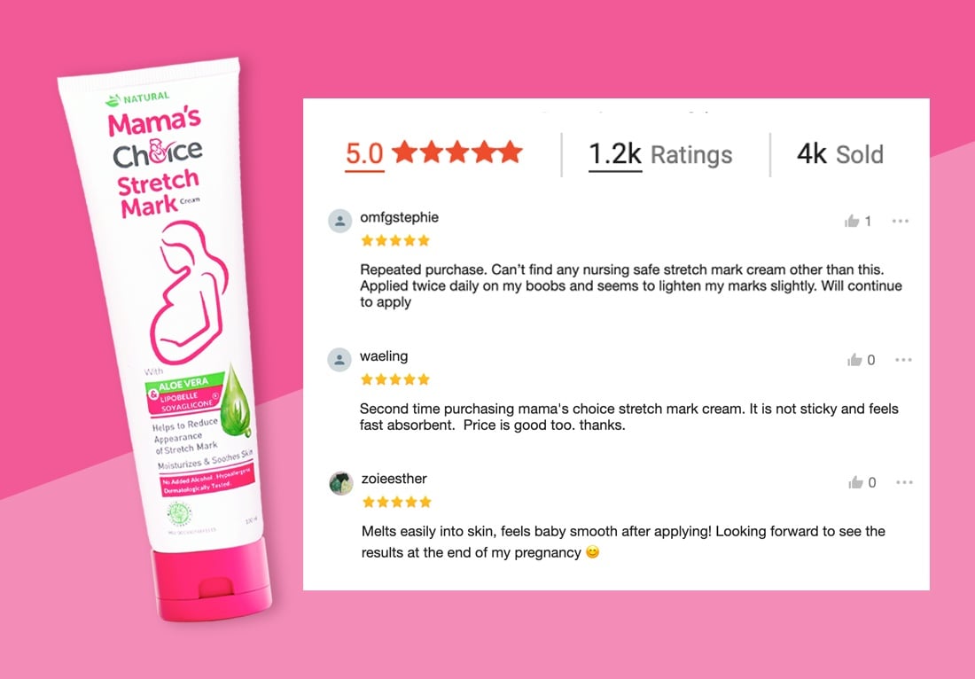 Best stretch mark cream in Singapore | Pregnancy stretch mark cream