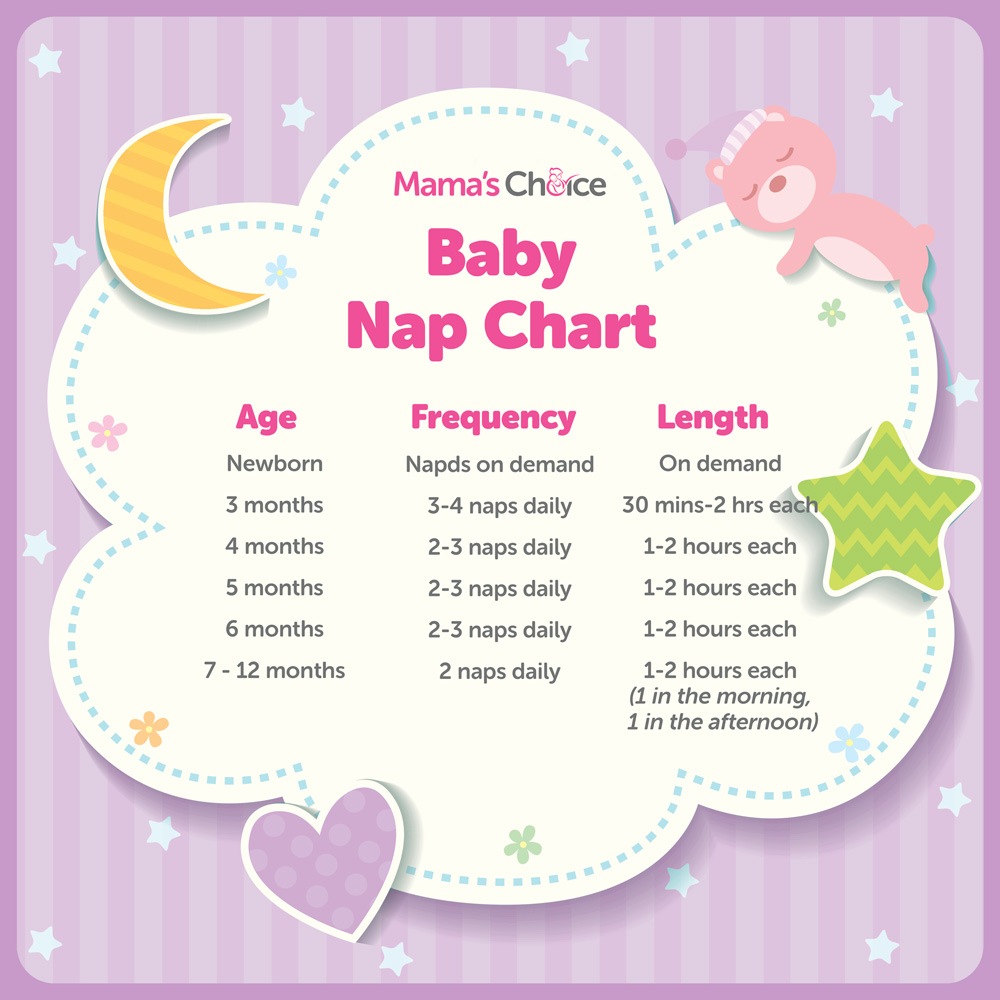 Baby nap chart guide