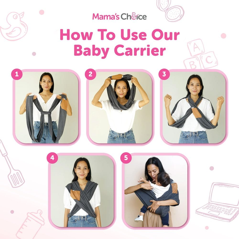 How To Use Mama's Choice Baby Carrier Singapore