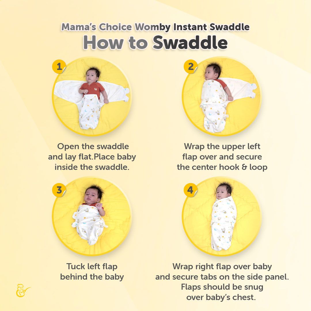How to swaddle with Mama's Choice