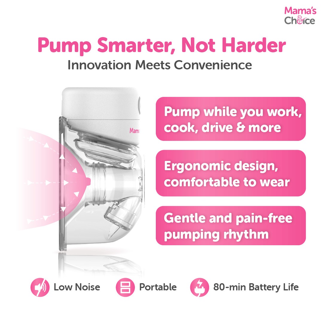Hands-free breast pump from Mama's Choice